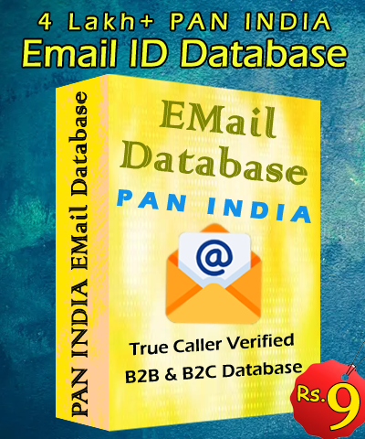 4 Lakh+ Pan India Email Id Database